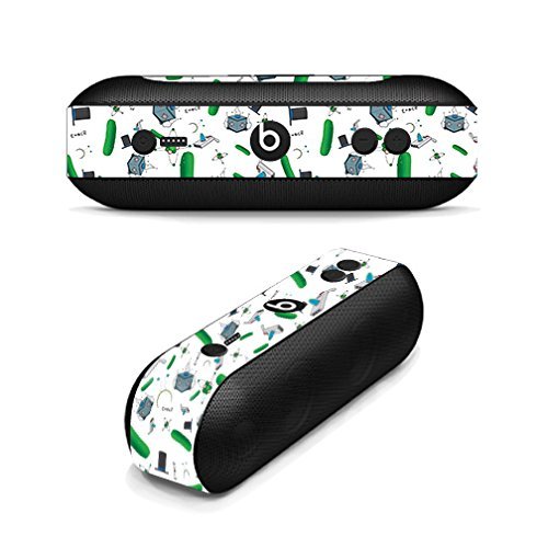 MightySkins Skin Compatible with Beats by Dr. Dre Pill Plus - Science Cartoon | Protective, Durable, and Unique Vinyl Decal wrap Cover | Easy to Apply, Remove, and Change Styles | Made in The USA