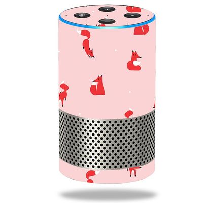 MightySkins Skin Compatible with Amazon Echo (2ND Gen) - Winter Fox Pattern | Protective, Durable, and Unique Vinyl Decal Wrap Cover | Easy to Apply, Remove, and Change Styles | Made in The USA