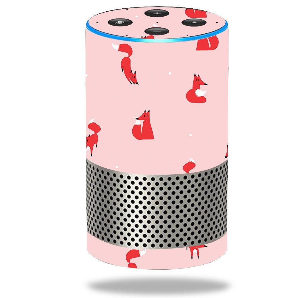 MightySkins Skin Compatible with Amazon Echo (2ND Gen) - Winter Fox Pattern | Protective, Durable, and Unique Vinyl Decal Wrap Cover | Easy to Apply, Remove, and Change Styles | Made in The USA