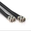 THE CIMPLE CO 200 FT Dual RG6 Coax Twin Coaxial Cable (Siamese Cable) 18AWG Satellite, Antenna, & CATV with Weather Proof Compression Connectors, Black view 2
