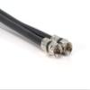 THE CIMPLE CO 200 FT Dual RG6 Coax Twin Coaxial Cable (Siamese Cable) 18AWG Satellite, Antenna, & CATV with Weather Proof Compression Connectors, Black view 3