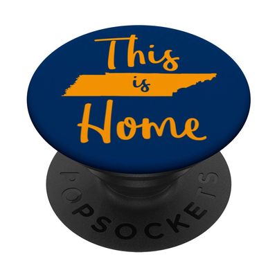 This is Home Orange and White Tennessee State Design PopSockets PopGrip: Swappable Grip for Phones & Tablets
