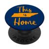 This is Home Orange and White Tennessee State Design PopSockets PopGrip: Swappable Grip for Phones & Tablets view 1