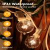 Abeja G40 Replacement Light Bulbs, 5W Clear Globe Bulb fits E12/ C7 Candelabra Screw Base Sockets, 1.5 Inch Clear Light Bulbs for Indoor Outdoor Patio Decor, 25Pack view 3