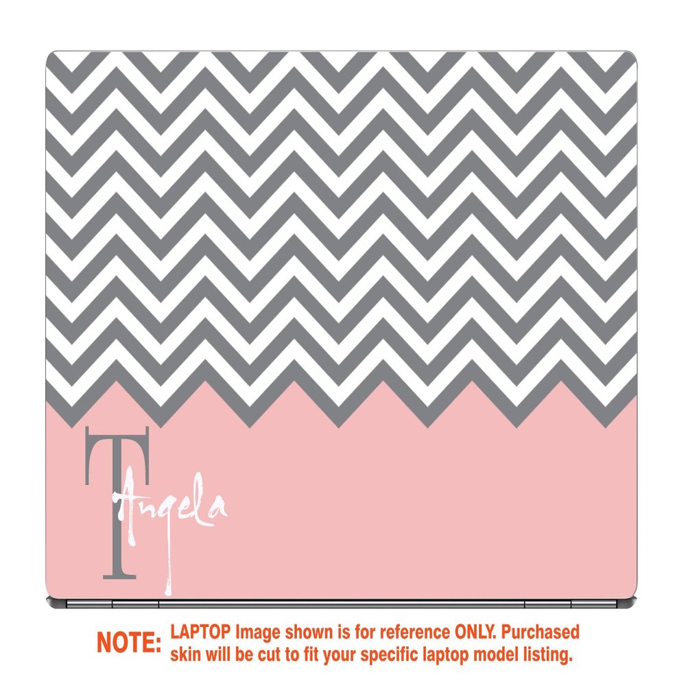 Decalrus - Protective Decal for The Dell Latitude 7490 (14" Screen) Laptop with Customized Monogram DElatitude7490-Monogram8