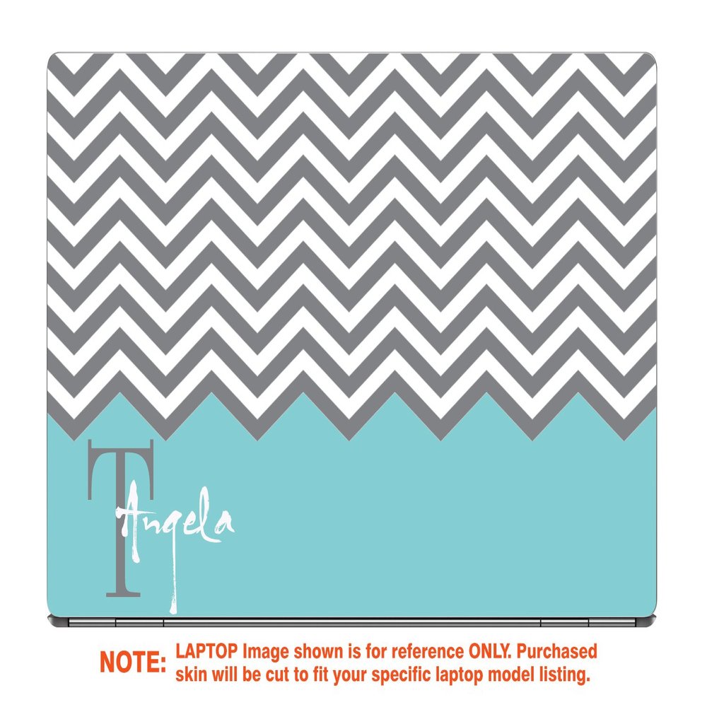 Decalrus - Protective Decal for The Dell XPS 15 9575 (15.6" Screen) Laptop with Customized Monogram DExps15_9575-Monogram7