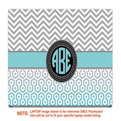 Decalrus - Protective Decal for The Lenovo Yoga 730 15 (15.6" Screen) Laptop with Customized Monogram LEyoga730_15-Monogram29