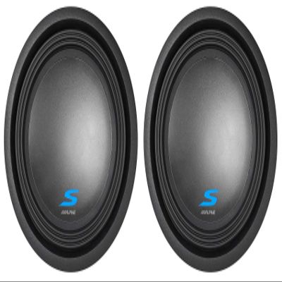 Alpine (2) S-W12D2 12" 3600 Watt Dual 2-Ohm Car Audio Subwoofers DVC Subs SW12D2