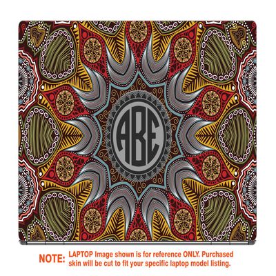 Decalrus - Protective Decal for The Dell XPS 15 9575 (15.6" Screen) Laptop with Customized Monogram DExps15_9575-Monogram17