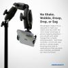 ARKON Mounts Phone Holder Full Kit - Adjustable Overhead Arm Cell Phone Table Top Stand and Tablet Mount with Ring Light - Professional Holders for Horizontal or Vertical Filming view 2