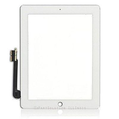 ePartSolution_Replacement Part for iPad 3 | iPad 4 A1416 A1430 A1403 A1458 A1460 Touch Screen Digitizer Lens Glass USA (White)