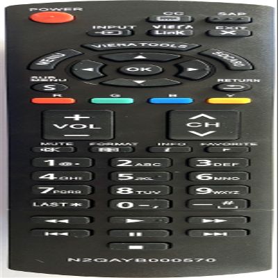 USARMT New N2QAYB000570 Replaced Remote Control fit for Panasonic 2011 LCD LED Plasma TVs TC-32LX34 TC-32LX44S TC-42PX34 TC-50PX34 TC-60PS34 TC-60PS34UA TC-L19C30 TC-L24C3 TC-L3232C TC-L32C3