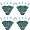Brizled 4 Pack LED Christmas Lights, 33ft 100 LED Christmas String Lights, 120V UL Certified Connectable Xmas Tree Light Mini White Xmas Light for Home Tree Patio Indoor Outdoor Decoration, Cool White view 1
