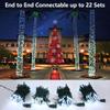 Brizled 4 Pack LED Christmas Lights, 33ft 100 LED Christmas String Lights, 120V UL Certified Connectable Xmas Tree Light Mini White Xmas Light for Home Tree Patio Indoor Outdoor Decoration, Cool White view 3