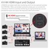 SEETEC ATEM156 15.6" 4 HDMI Input Output Quad Split Display for ATEM Mini Video Switcher Live Streaming Broadcast Director Monitor Used in Movie Production view 4