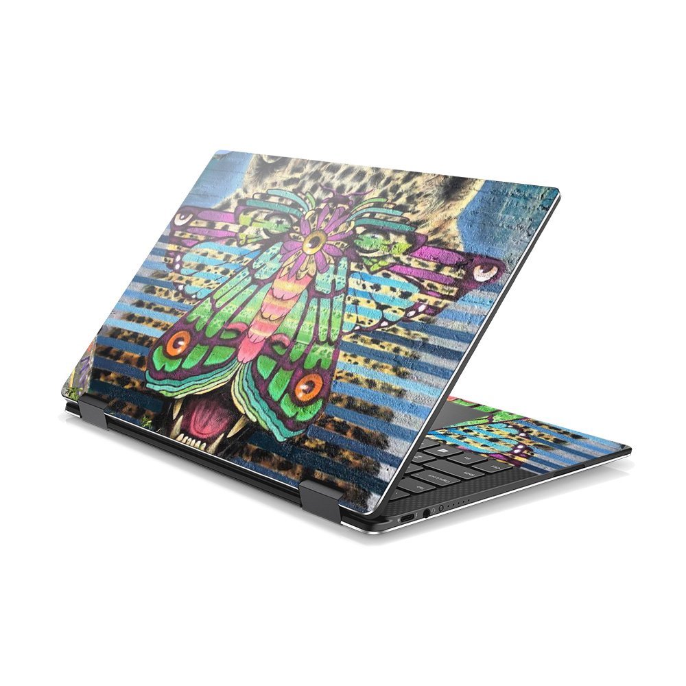 MightySkins Skin Compatible with DELL XPS 13 9365 2-in-1 (2017) - Jaguar Moth | Protective, Durable, and Unique Vinyl Decal wrap Cover | Easy to Apply, Remove, and Change Styles | Made in The USA
