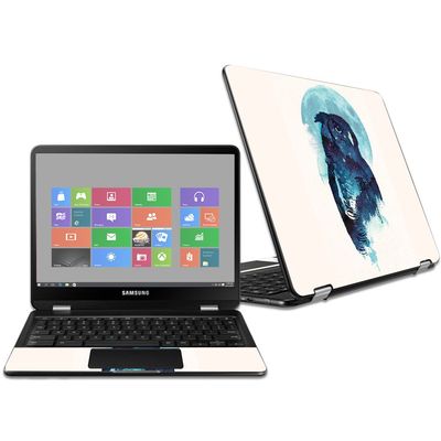 MightySkins Skin Compatible with Samsung Chromebook Pro 12.3" - Midnight Owl | Protective, Durable, and Unique Vinyl Decal wrap Cover | Easy to Apply, Remove, and Change Styles | Made in The USA