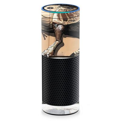 MightySkins Skin Compatible with Amazon Echo - Street Dino | Protective, Durable, and Unique Vinyl Decal wrap Cover | Easy to Apply, Remove, and Change Styles | Made in The USA