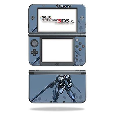 MightySkins Skin Compatible with Nintendo New 3DS XL (2015) - Grey Steel | Protective, Durable, and Unique Vinyl Decal wrap Cover | Easy to Apply, Remove, and Change Styles | Made in The USA