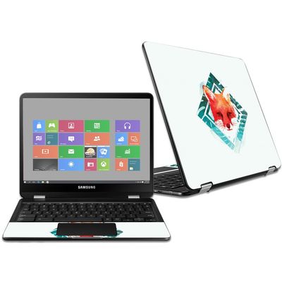 MightySkins Skin Compatible with Samsung Chromebook Pro 12.3" - Tropical Fox | Protective, Durable, and Unique Vinyl Decal wrap Cover | Easy to Apply, Remove, and Change Styles | Made in The USA
