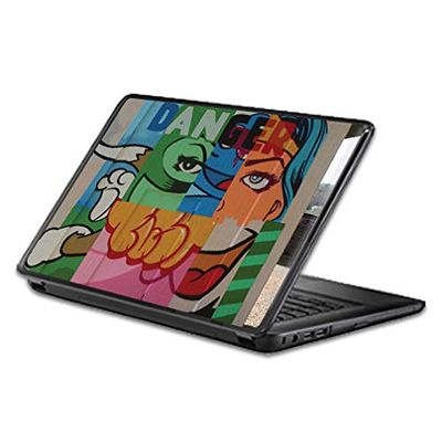 MightySkins Skin Compatible with Universal 12" Screen - Danger | Protective, Durable, and Unique Vinyl Decal wrap Cover | Easy to Apply, Remove, and Change Styles | Made in The USA