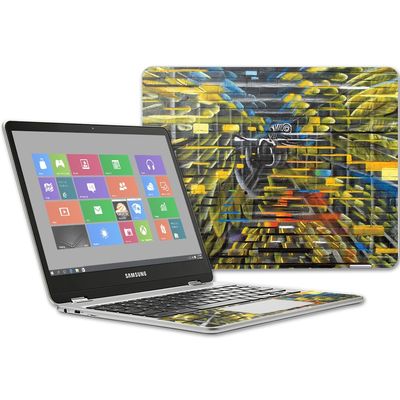 MightySkins Skin Compatible with Samsung Chromebook Plus 12.3"(2017 - Parrot Paradox | Protective, Durable, and Unique Vinyl wrap Cover | Easy to Apply, Remove, and Change Styles | Made in The USA