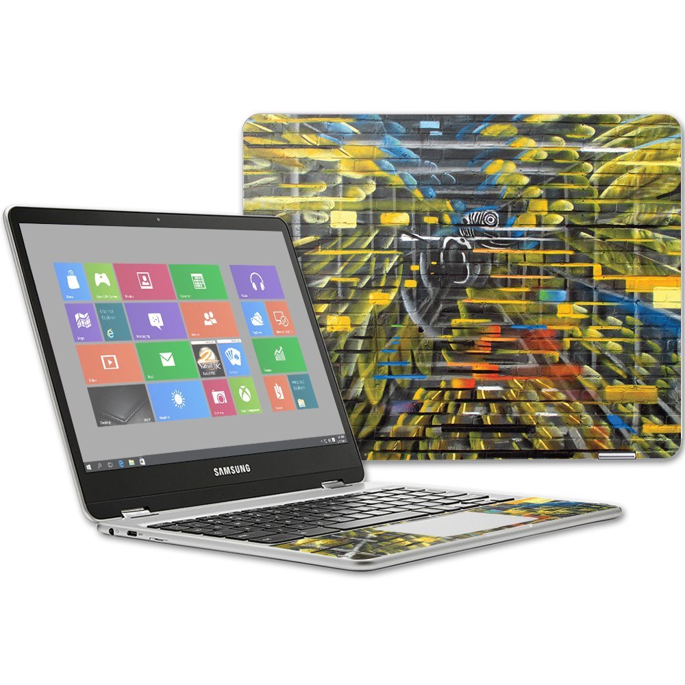 MightySkins Skin Compatible with Samsung Chromebook Plus 12.3"(2017 - Parrot Paradox | Protective, Durable, and Unique Vinyl wrap Cover | Easy to Apply, Remove, and Change Styles | Made in The USA