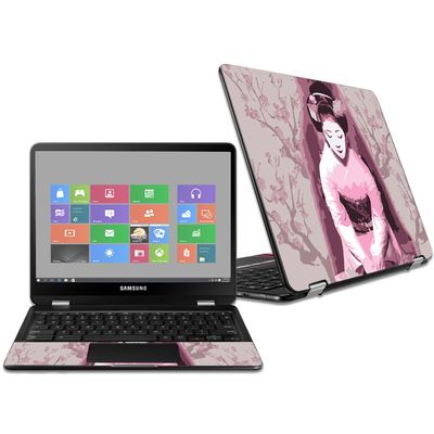 MightySkins Skin Compatible with Samsung Chromebook Pro 12.3" - Geisha | Protective, Durable, and Unique Vinyl Decal wrap Cover | Easy to Apply, Remove, and Change Styles | Made in The USA