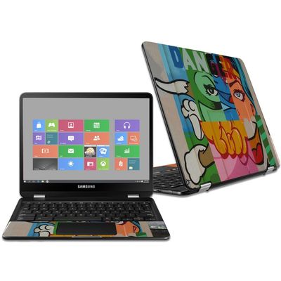 MightySkins Skin Compatible with Samsung Chromebook Pro 12.3" - Danger | Protective, Durable, and Unique Vinyl Decal wrap Cover | Easy to Apply, Remove, and Change Styles | Made in The USA