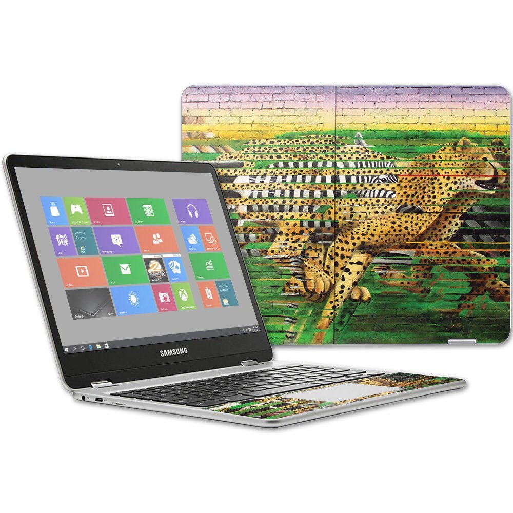 MightySkins Skin Compatible with Samsung Chromebook Plus 12.3"(2017 - Predators | Protective, Durable, and Unique Vinyl Decal wrap Cover | Easy to Apply, Remove, and Change Styles | Made in The USA
