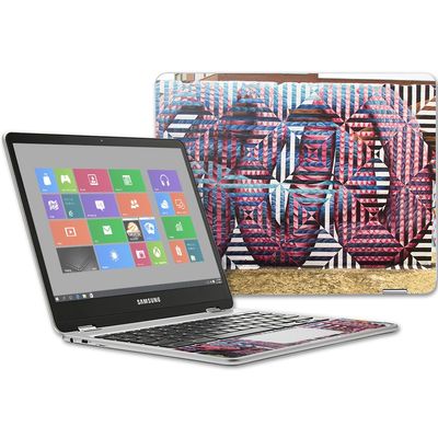 MightySkins Skin Compatible with Samsung Chromebook Plus 12.3"(2017 - Geo Snakes | Protective, Durable, and Unique Vinyl Decal wrap Cover | Easy to Apply, Remove, and Change Styles | Made in The USA