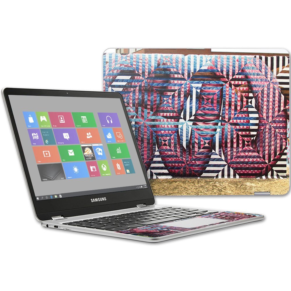 MightySkins Skin Compatible with Samsung Chromebook Plus 12.3"(2017 - Geo Snakes | Protective, Durable, and Unique Vinyl Decal wrap Cover | Easy to Apply, Remove, and Change Styles | Made in The USA
