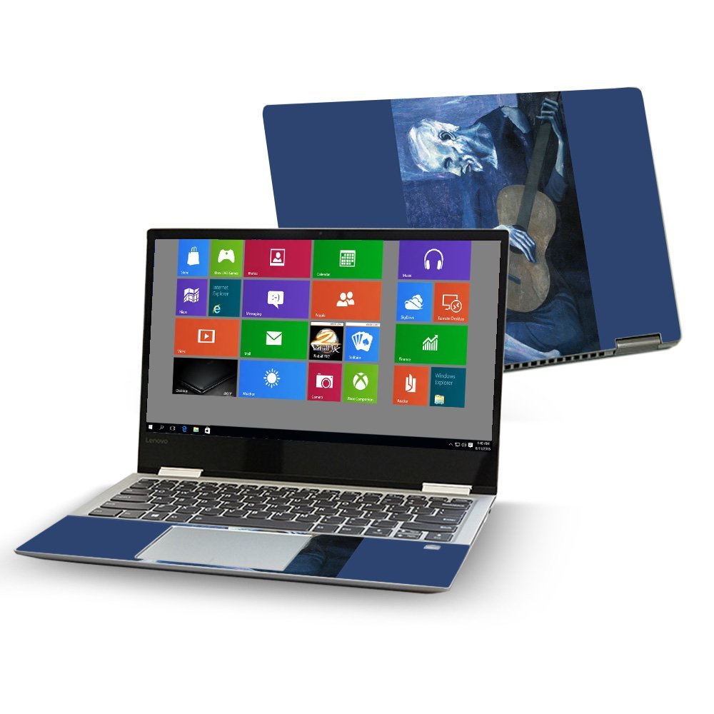 MightySkins Skin Compatible with Lenovo Yoga 720 13" (2017) - Old Guitarist | Protective, Durable, and Unique Vinyl Decal wrap Cover | Easy to Apply, Remove, and Change Styles | Made in The USA