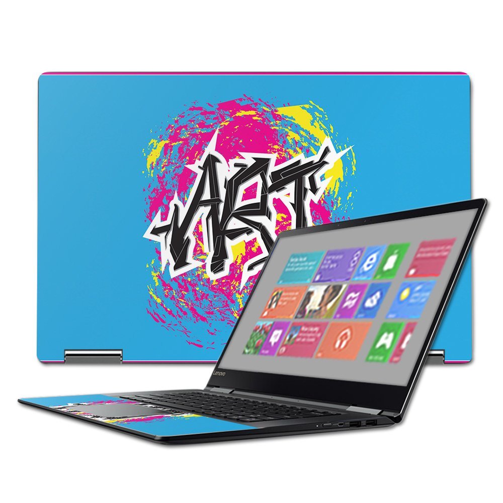 MightySkins Skin Compatible with Lenovo Yoga 710 15.6" - Art Graffiti | Protective, Durable, and Unique Vinyl Decal wrap Cover | Easy to Apply, Remove, and Change Styles | Made in The USA