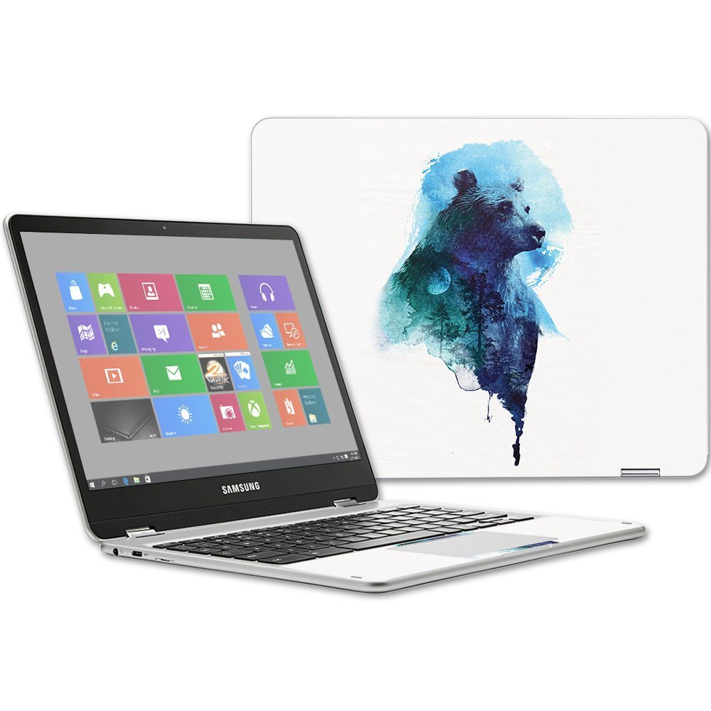 MightySkins Skin Compatible with Samsung Chromebook Plus 12.3"(2017 - Spirit Bear | Protective, Durable, and Unique Vinyl Decal wrap Cover | Easy to Apply, Remove, and Change Styles | Made in The USA