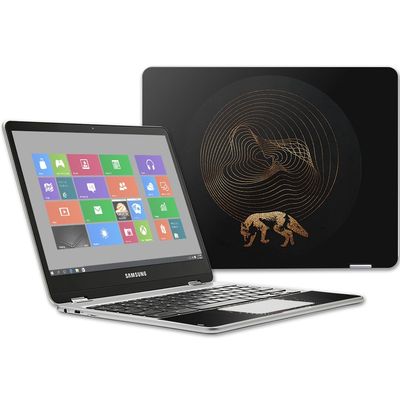 MightySkins Skin Compatible with Samsung Chromebook Plus 12.3"(2017 - Golden Path | Protective, Durable, and Unique Vinyl Decal wrap Cover | Easy to Apply, Remove, and Change Styles | Made in The USA