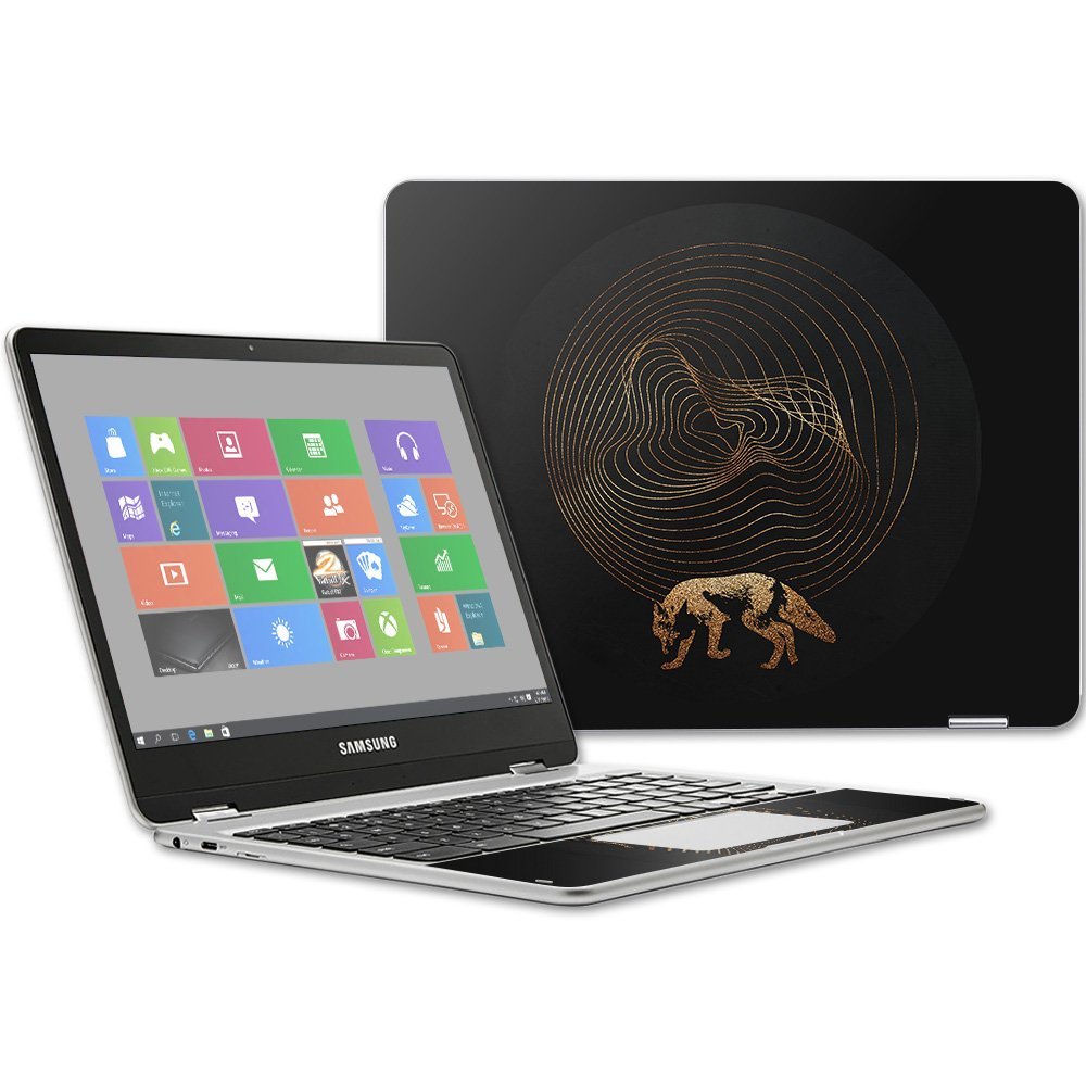 MightySkins Skin Compatible with Samsung Chromebook Plus 12.3"(2017 - Golden Path | Protective, Durable, and Unique Vinyl Decal wrap Cover | Easy to Apply, Remove, and Change Styles | Made in The USA
