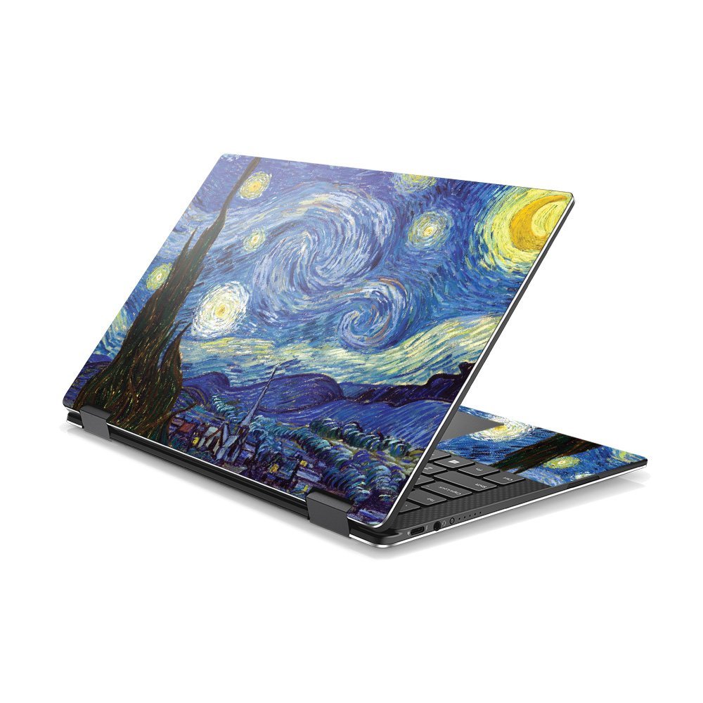 MightySkins Skin Compatible With DELL XPS 13 9365 2-In-1 (2017) - Starry Night | Protective, Durable, and Unique Vinyl Decal wrap cover | Easy To Apply, Remove, and Change Styles | Made in the USA