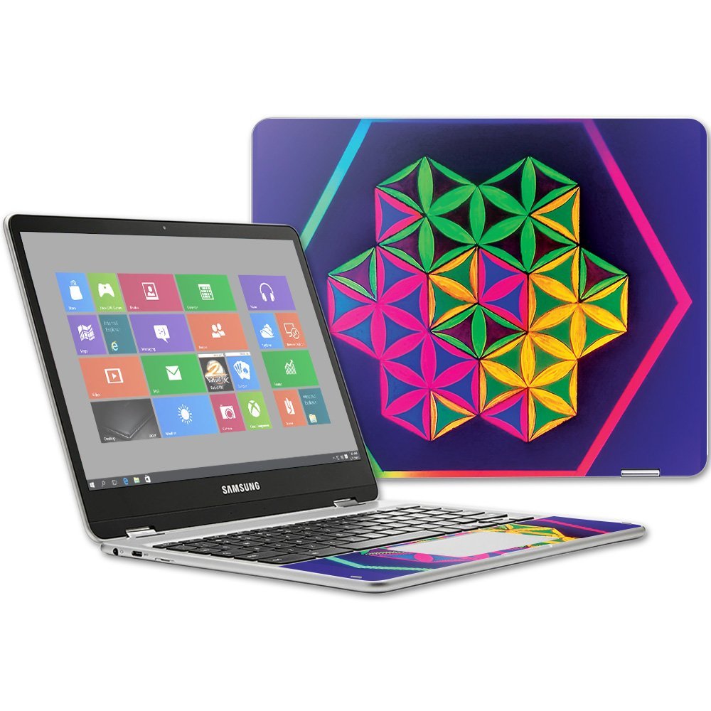 MightySkins Skin Compatible with Samsung Chromebook Plus 12.3"(2017 - Shapes Within | Protective, Durable, and Unique Vinyl wrap Cover | Easy to Apply, Remove, and Change Styles | Made in The USA