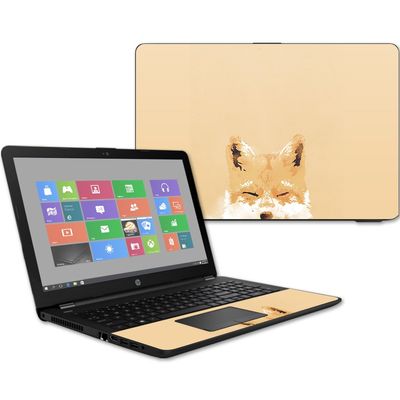 MightySkins Skin Compatible with HP 15t Laptop 15.6" (2017) - Smiling Fox | Protective, Durable, and Unique Vinyl Decal wrap Cover | Easy to Apply, Remove, and Change Styles | Made in The USA