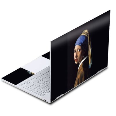 MightySkins Skin Compatible with Google Pixelbook - Girl with Pearl Earring | Protective, Durable, and Unique Vinyl Decal wrap Cover | Easy to Apply, Remove, and Change Styles | Made in The USA