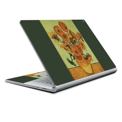 MightySkins Skin Compatible with Microsoft Surface Book 2 13" (2017) - Van Gogh Sunflowers | Protective, Durable, and Unique Vinyl Decal wrap Cover | Easy to Apply, Remove | Made in The USA