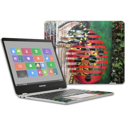 MightySkins Skin Compatible with Samsung Chromebook Plus 12.3"(2017 - Insect Invasion | Protective, Durable, and Unique Vinyl wrap Cover | Easy to Apply, Remove, and Change Styles | Made in The USA