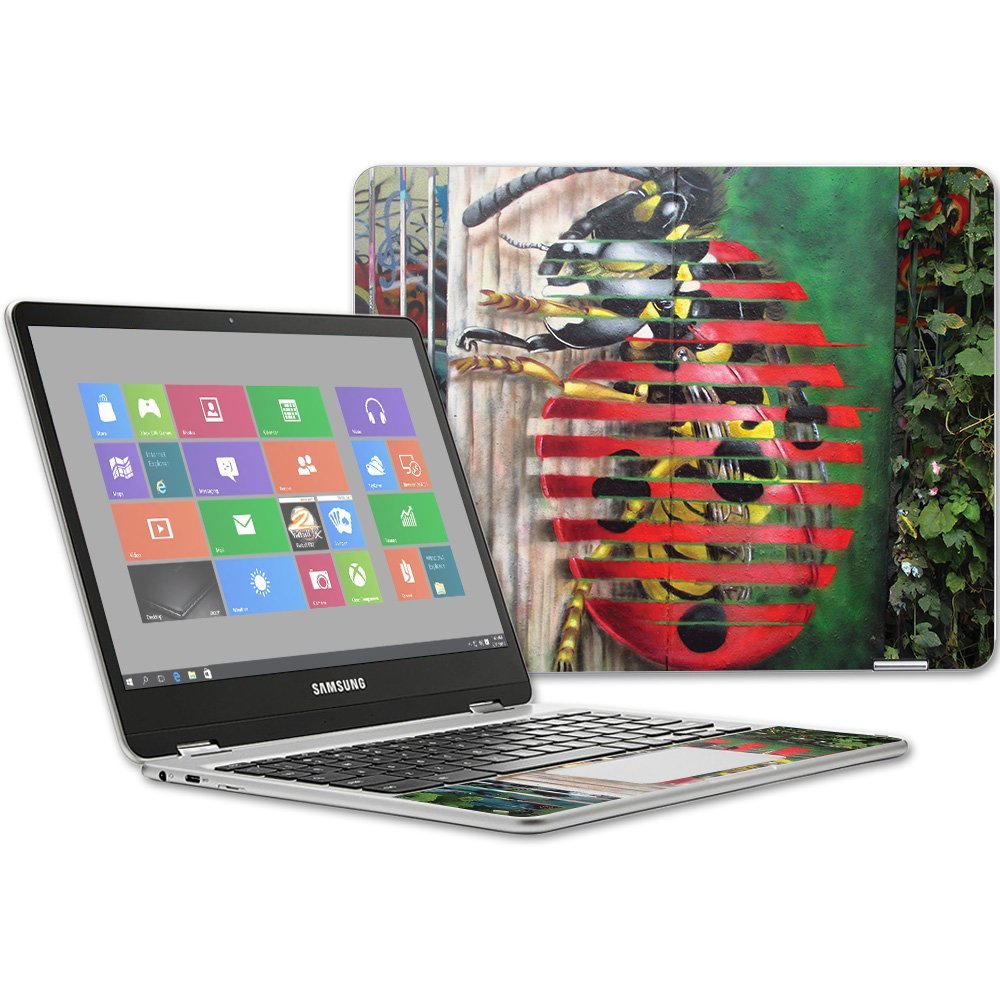 MightySkins Skin Compatible with Samsung Chromebook Plus 12.3"(2017 - Insect Invasion | Protective, Durable, and Unique Vinyl wrap Cover | Easy to Apply, Remove, and Change Styles | Made in The USA