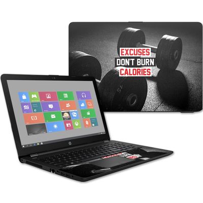 MightySkins Skin Compatible with HP 15t Laptop 15.6" (2017) - Burn Calories | Protective, Durable, and Unique Vinyl Decal wrap Cover | Easy to Apply, Remove, and Change Styles | Made in The USA