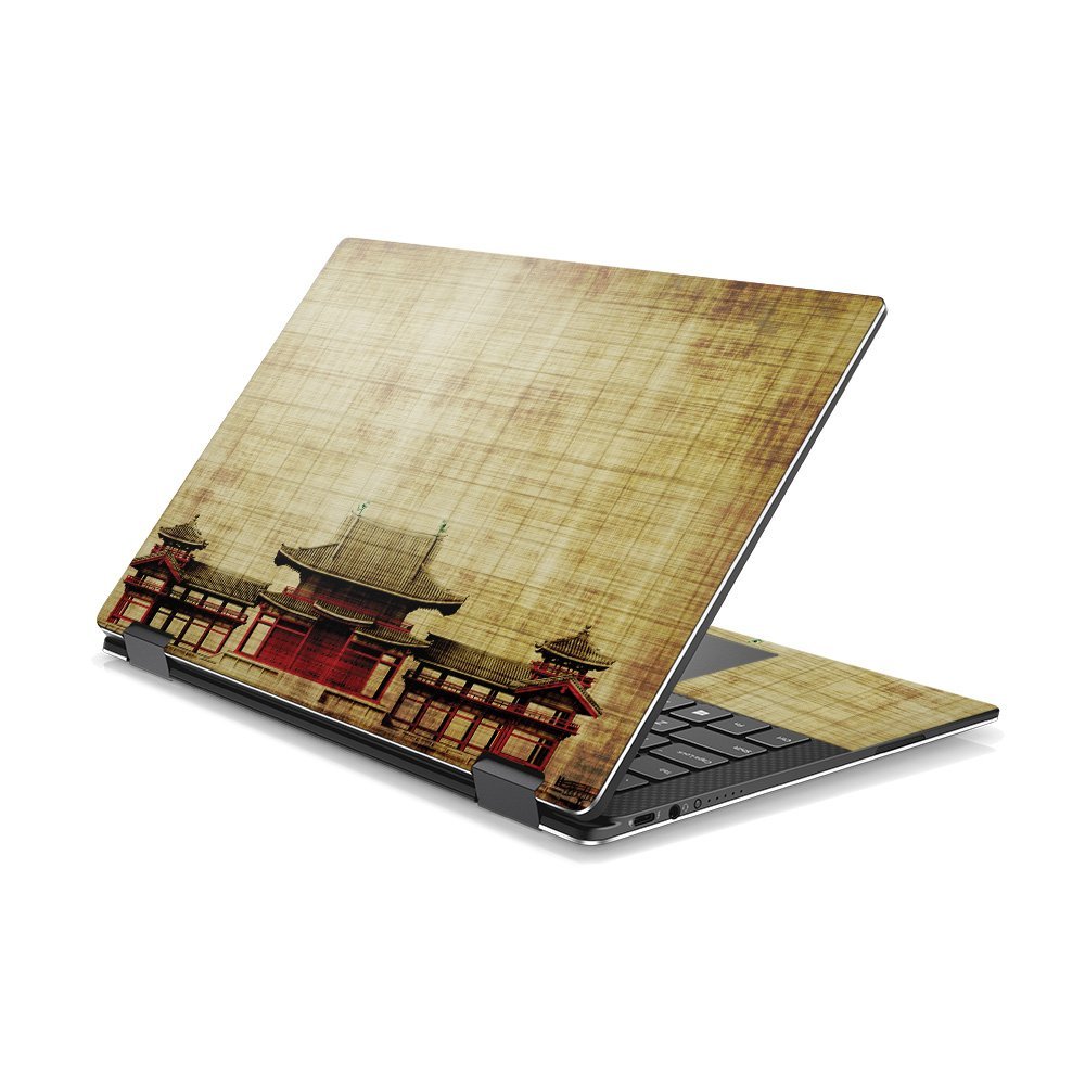 MightySkins Skin Compatible with DELL XPS 13 9365 2-in-1 (2017) - Japanese Pagoda | Protective, Durable, and Unique Vinyl Decal wrap Cover | Easy to Apply, Remove, and Change Styles | Made in The USA