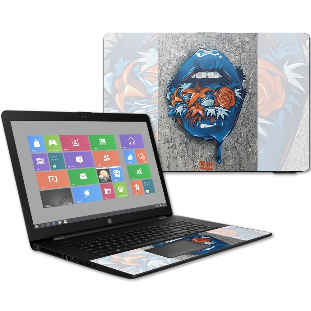 Mightyskins Skin Compatible with Hp 17t Laptop 17.3" (2017) - Blue Lips | Protective, Durable, and Unique Vinyl Decal Wrap Cover | Easy to Apply, Remove, and Change Styles | Made in The USA