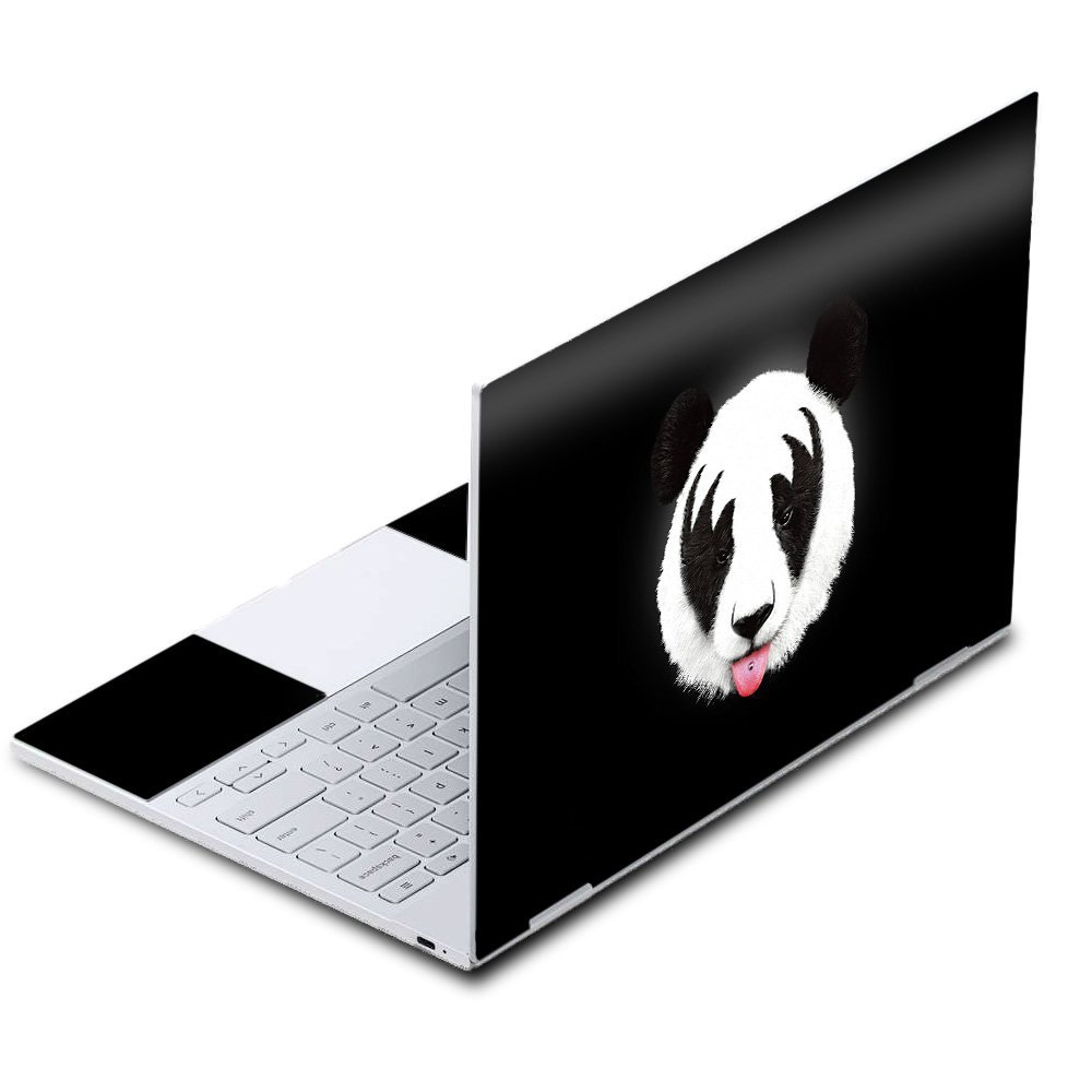 MightySkins Skin Compatible with Google Pixelbook - Rock N Roll Panda | Protective, Durable, and Unique Vinyl Decal wrap Cover | Easy to Apply, Remove, and Change Styles | Made in The USA