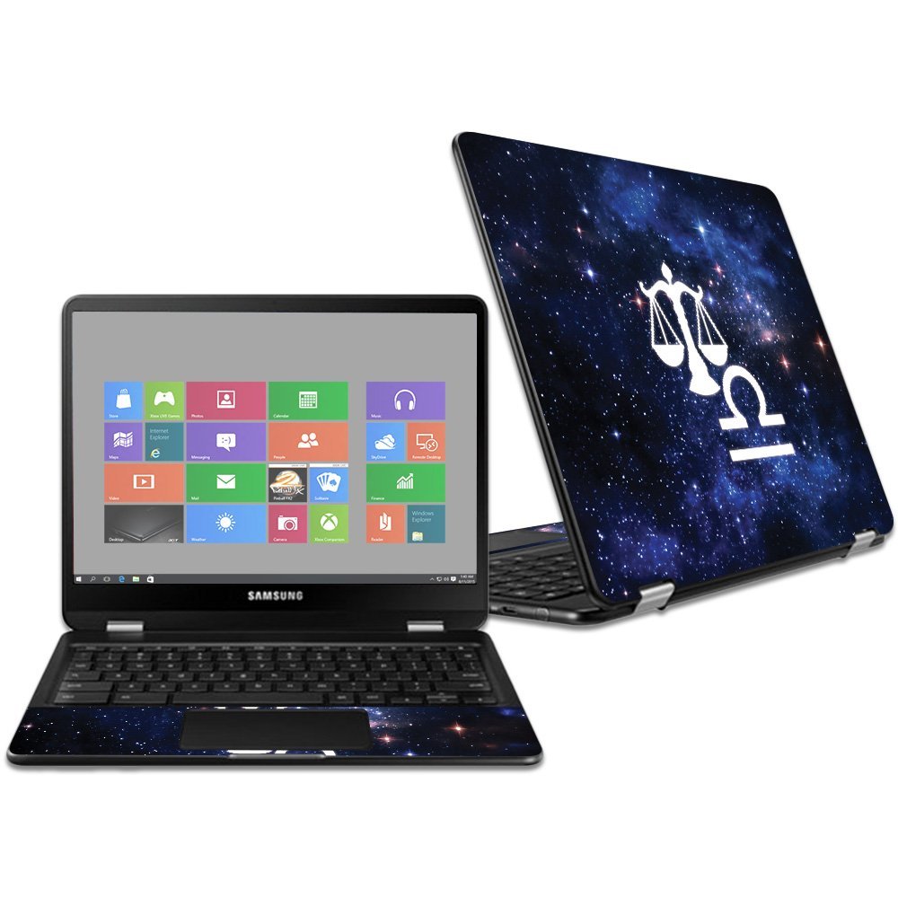 MightySkins Skin Compatible with Samsung Chromebook Pro 12.3" - Libra | Protective, Durable, and Unique Vinyl Decal wrap Cover | Easy to Apply, Remove, and Change Styles | Made in The USA