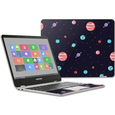 MightySkins Skin Compatible with Samsung Chromebook Plus 12.3"(2017 - Bright Night Sky | Protective, Durable, and Unique Vinyl wrap Cover | Easy to Apply, Remove, and Change Styles | Made in The USA